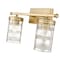 Z-Lite Archer 2 Light Vanity, Heirloom Gold & Clear 344-2V-HG - alternate 8